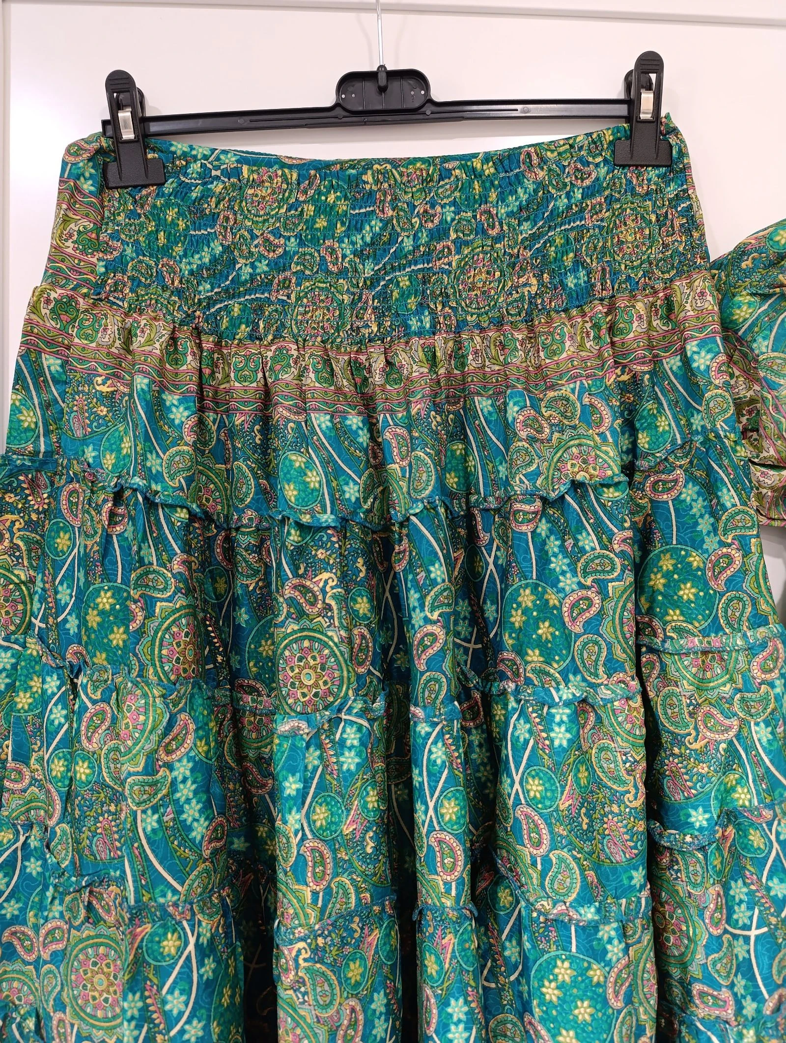 Conjunto saia seda verde – photo 7